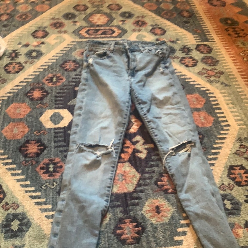 high waisted jeans